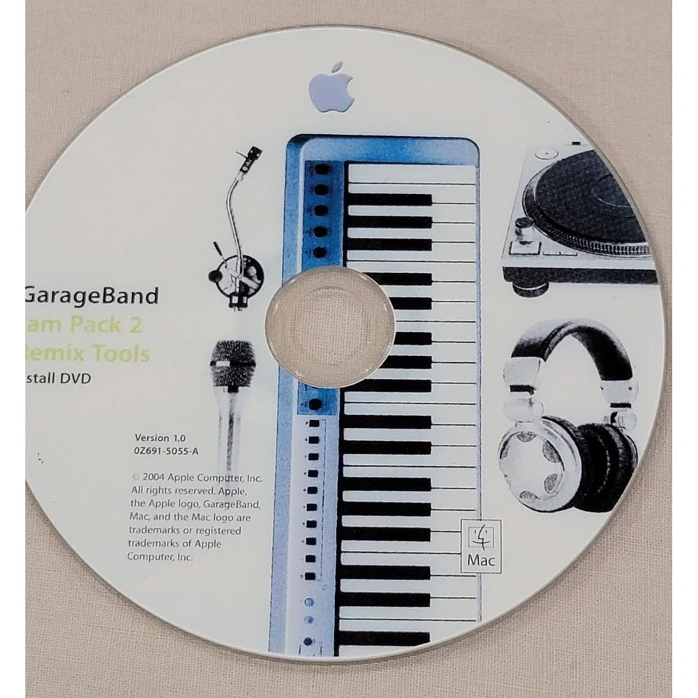 Apple GarageBand Jam Pack & Jam Pack 2 Remix Tools Install DVDs‎ for Mac